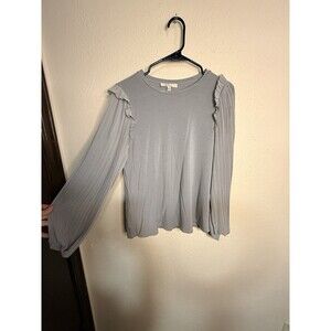 Women’s Size Medium Flowy Sheer Sleeve Top Career Dress Business Blouse